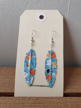 Load image into Gallery viewer, Washi Feather Style Earrings © - Field Poppies
