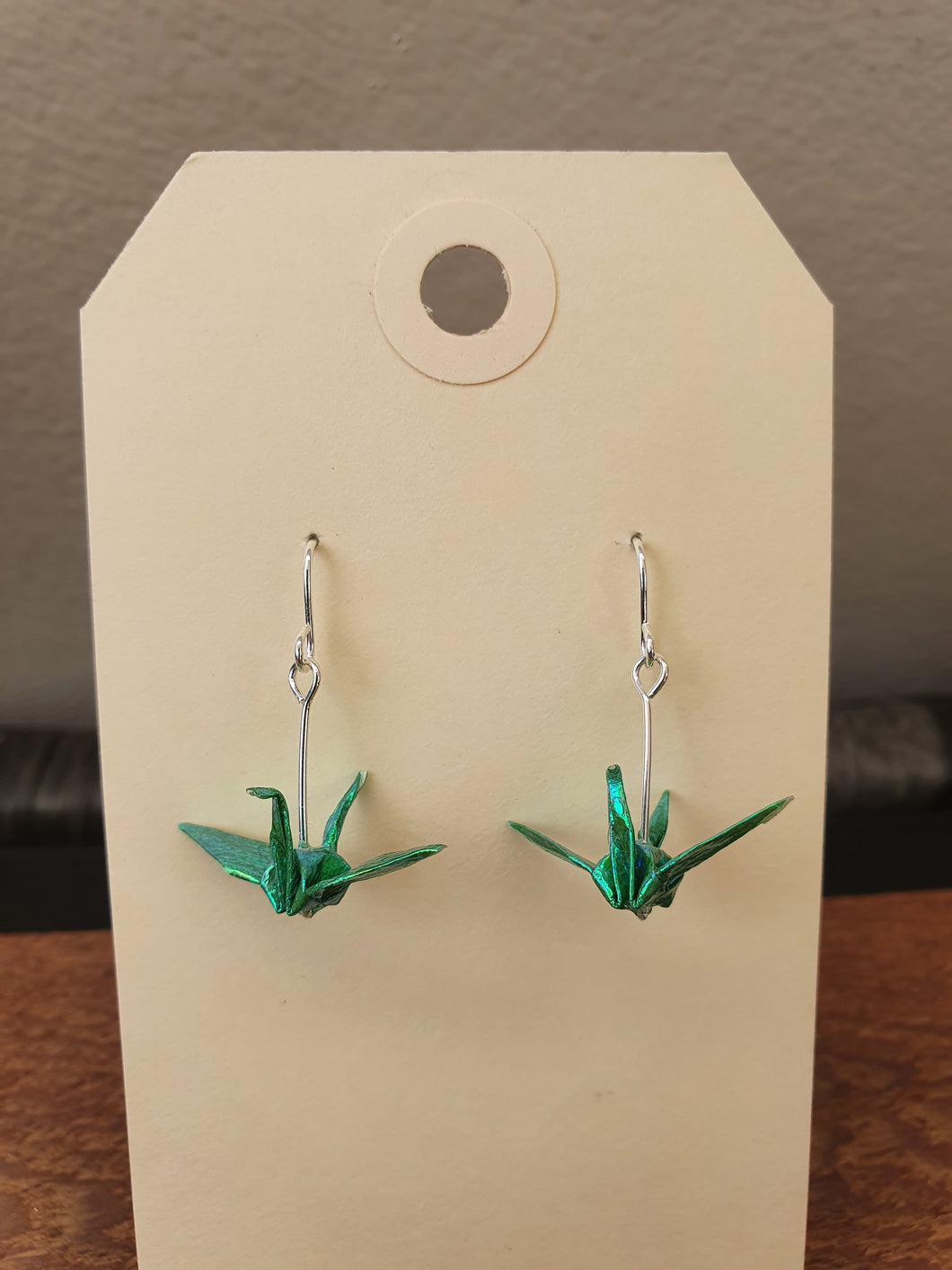 Tiny Origami Cranes - Emerald