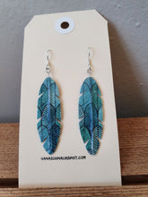 Load image into Gallery viewer, Washi Feather Style Earrings ©- Secret Forest
